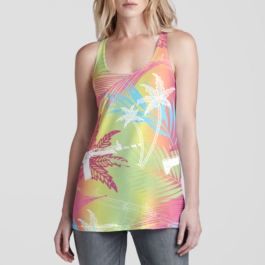 Breezy Palms Racerback Tank Top