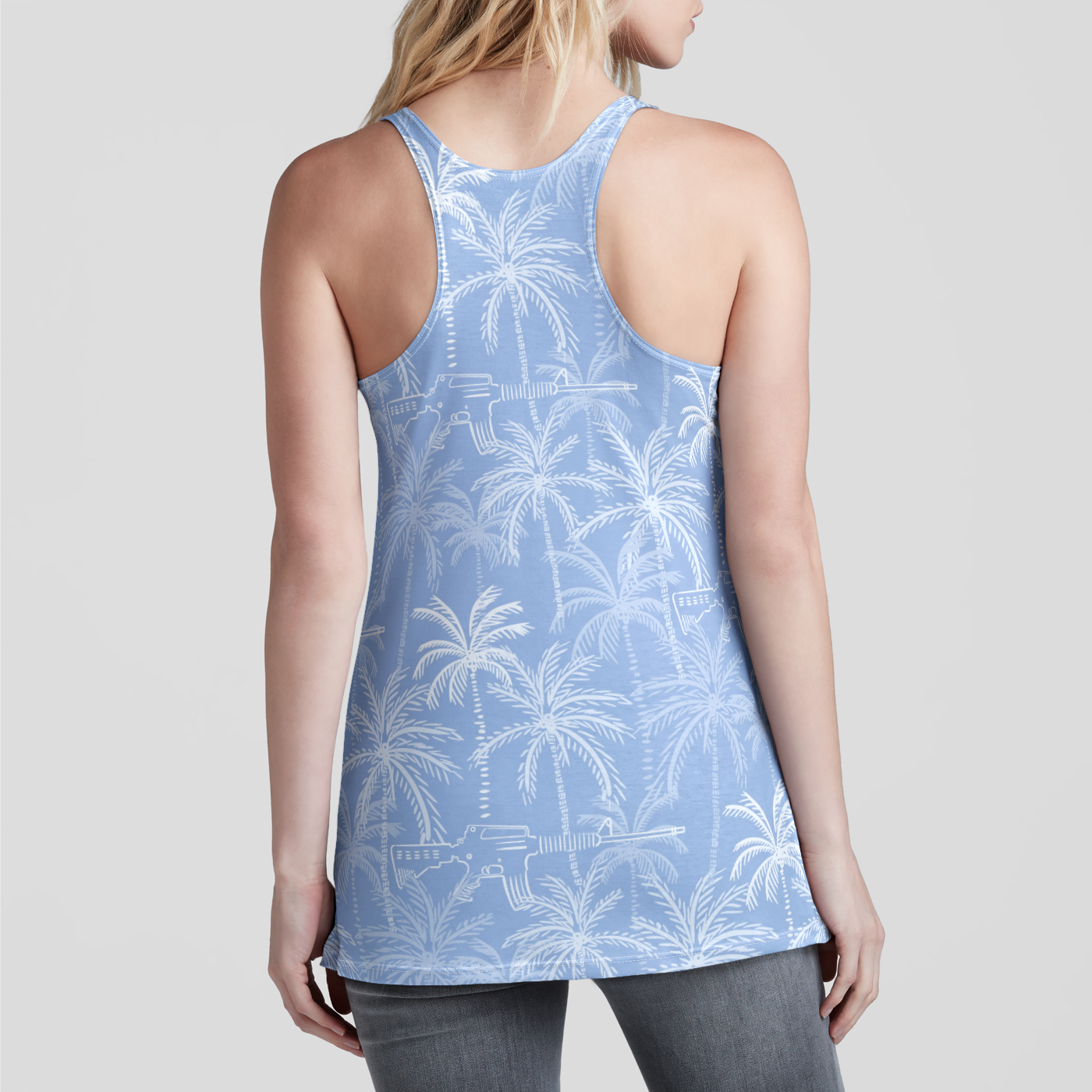 Island Palms Racerback Tank Top